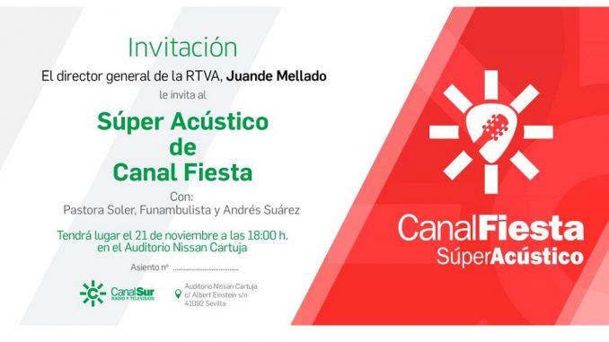 Canal Fiesta Radio organiza un acústico en el Auditorio Nissan Cartuja de – Guia de la Radio