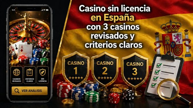 Casino sin licencia en España guía 2026